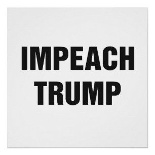 IMPEACH TRUMP Protest Sign. Poster