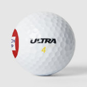 Impeach Trump Red en White Golfballen (Logo)