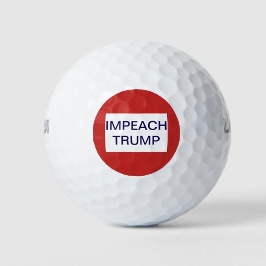 Impeach Trump Red en White Golfballen (Voorkant)