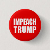 "IMPEACH TRUMP" RONDE BUTTON 3,2 CM (Voorkant)
