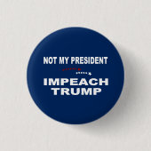 Impeach Trump Ronde Button 3,2 Cm (Voorkant)