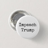 "Impeach Trump" Ronde Button 3,2 Cm (Voorkant /achterkant)
