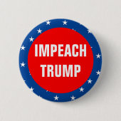 Impeach Trump Ronde Button 5,7 Cm (Voorkant)
