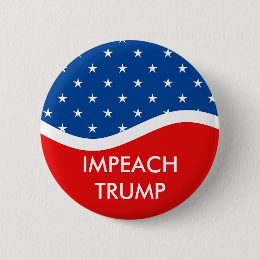 Impeach Trump Ronde Button 5,7 Cm (Voorkant)