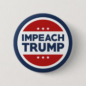 Impeach Trump Ronde Button 5,7 Cm (Voorkant)