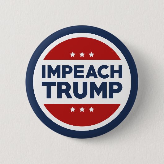 Impeach Trump Ronde Button 5,7 Cm (Voorkant)