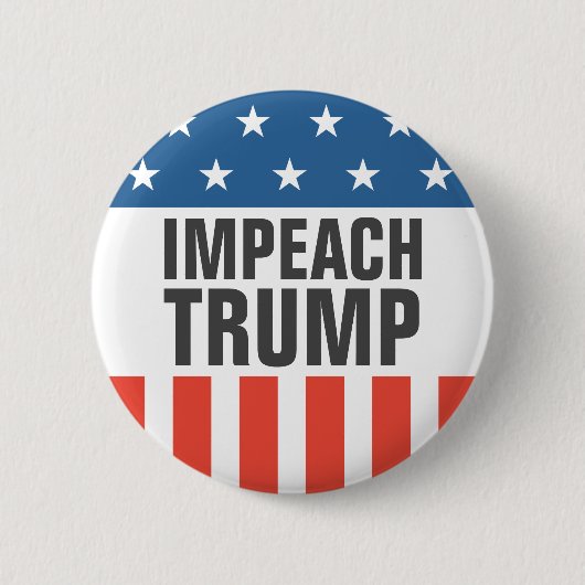 Impeach Trump Ronde Button 5,7 Cm (Voorkant)