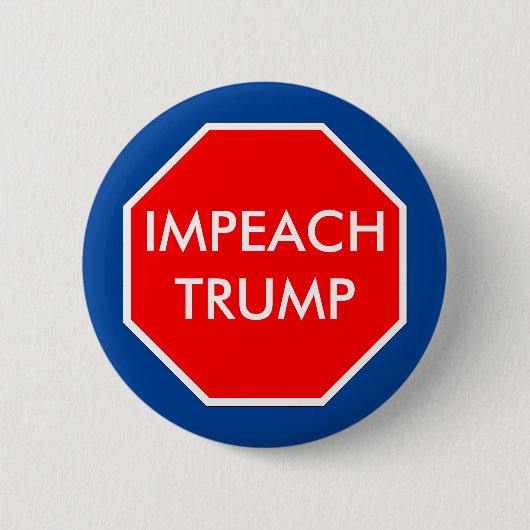 Impeach Trump Ronde Button 5,7 Cm (Voorkant)