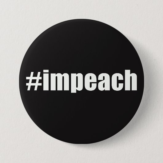 Impeach Trump Ronde Button 7,6 Cm (Voorkant)