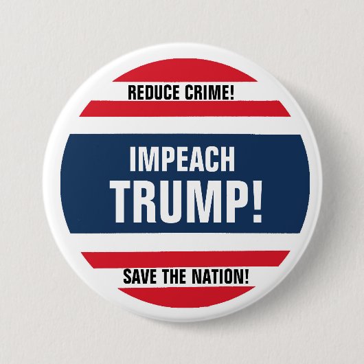 Impeach Trump! Ronde Button 7,6 Cm (Voorkant)