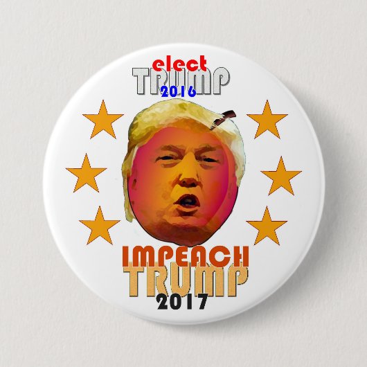 Impeach Trump Ronde Button 7,6 Cm (Voorkant)