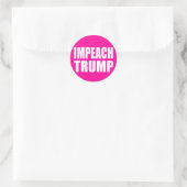 "IMPEACH TRUMP" RONDE STICKER (Tas)