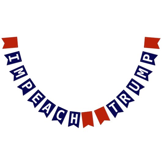 Impeach Trump rood wit blauw Vlaggetjes (Alle)