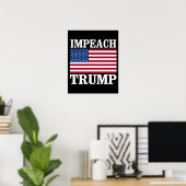 Impeach Trump - Save America - Anti-Trump Design Poster (Thuiskantoor)