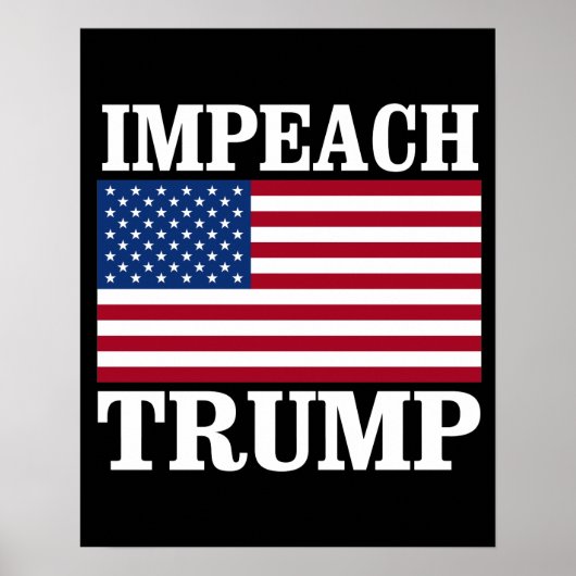 Impeach Trump - Save America - Anti-Trump Design Poster (Voorkant)