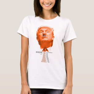 Impeach Trump T-Shirt met beschrijvende woorden