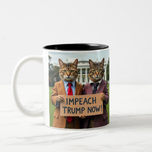 Impeach Trump Tweekleurige Koffiemok