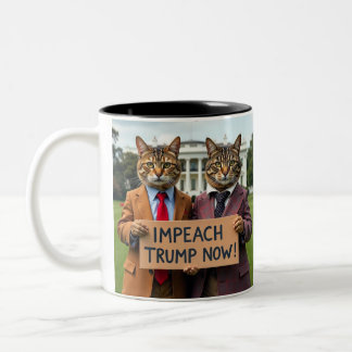 Impeach Trump Tweekleurige Koffiemok
