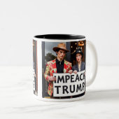 Impeach Trump Tweekleurige Koffiemok (Voorkant rechts)