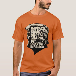 Impeach Verwijder Arrestatie Protest Art T-shirt