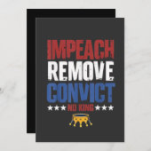 Impeach Verwijder Veroordeelde Geen Koning 4 Juli Aankondiging (Voorkant / Achterkant)