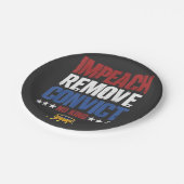 Impeach Verwijder Veroordeelde Geen Koning 4 Juli Papieren Bordje (Gekanteld)