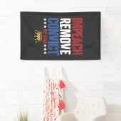 Impeach Verwijder Veroordeelde Geen Koning 4 Juli Spandoek (Insitu)