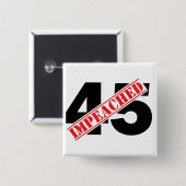 Impeaching Vierkante Button 5,1 Cm (Voorkant /achterkant)