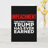 Impeachment het eerste dat Trump ooit verdiend hee Kaart (Gele Bloem)