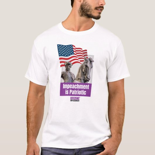 Impeachment is Patriotic with Paul Revere T-shirt (Voorkant)