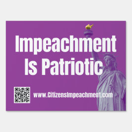 Impeachment is Patriotic Yard Sign Tuinbord