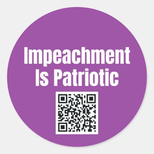 Impeachment is Patriottische Sticker Sheet (Voorkant)