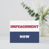 Impeachment nu anti-Trump Trumpisme Briefkaart (Staand voorkant)