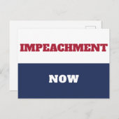 Impeachment nu anti-Trump Trumpisme Briefkaart (Voorkant / Achterkant)