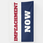 Impeachment nu anti-Trump Trumpisme Spandoek (Verticaal)