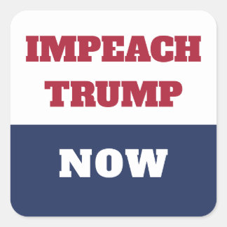 Impeachment nu anti-Trump Trumpisme Vierkante Sticker