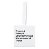 Impeachment Ornament (Cube) (Voorkant)