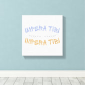 Impera Tibi – Wees Jezelf Meester Canvas Afdruk (Insitu (Houten vloer))