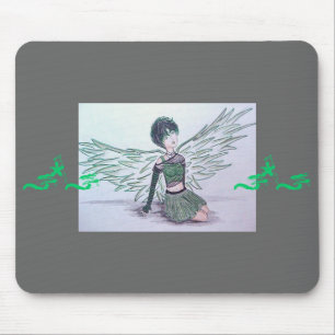 "Imperfect Angel" (groen) Mousepad Muismat