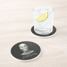 IMPERFECT ANTWOORD Zandsteen Ronde Onderzetter