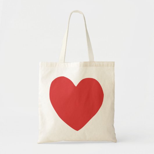 imperfect hart (rood) tote bag (Voorkant)