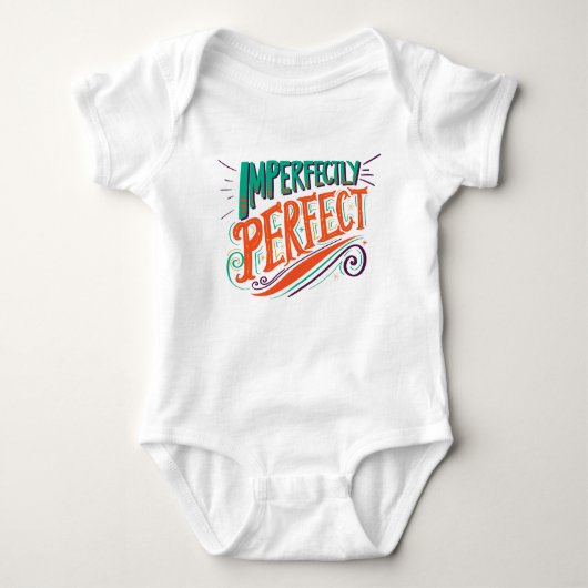 Imperfect Perfect Quote Cartoon Romper (Voorkant)