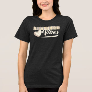 Imperfect Vibes – Retro Minimal Aesthetic Tri-Blend Shirt