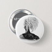 Imperfecte Angel-Button Ronde Button 5,7 Cm (Voorkant /achterkant)