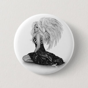 Imperfecte Angel-Button Ronde Button 5,7 Cm