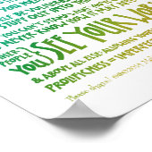 Imperfectionist Manifesto Poster - Rainbow White (Hoek)