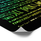 Imperfectionist Manifesto Poster - Zwarte Regenboo (Hoek)