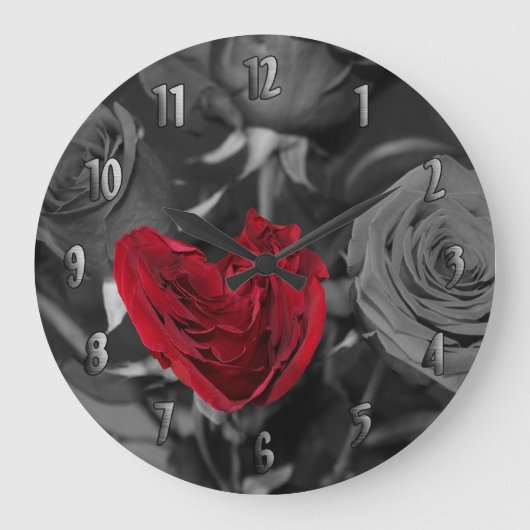 Imperfectly Perfect Clock with Numbers Grote Klok (Voorkant)