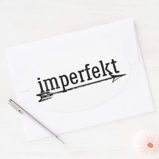 imperfekt sticker w / arrow (Envelop)