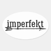 imperfekt sticker w / arrow (Voorkant)